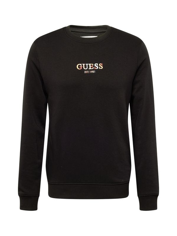 GUESS GUESS Суичър  светложълто / оранжево / черно / бяло