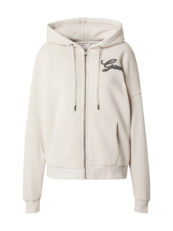 GUESS GUESS Суичъри с качулка  бежово / черно