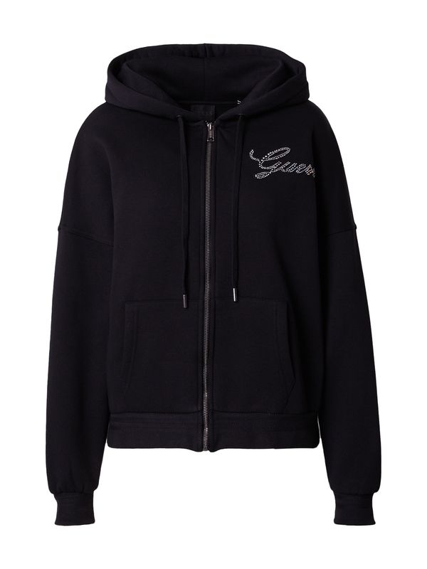 GUESS GUESS Суичъри с качулка  черно / прозрачно