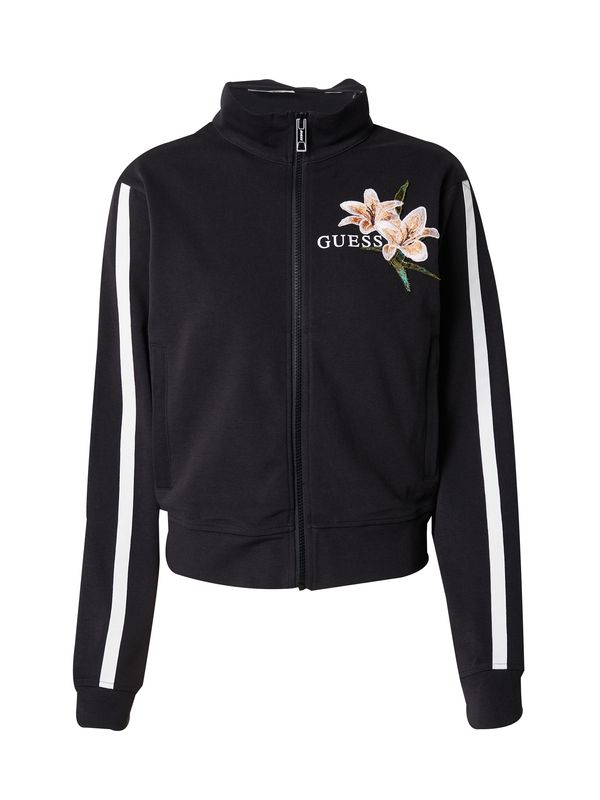 GUESS GUESS Суичъри с качулка 'ZOEY'  бежово / тъмнозелено / черно / мръсно бяло