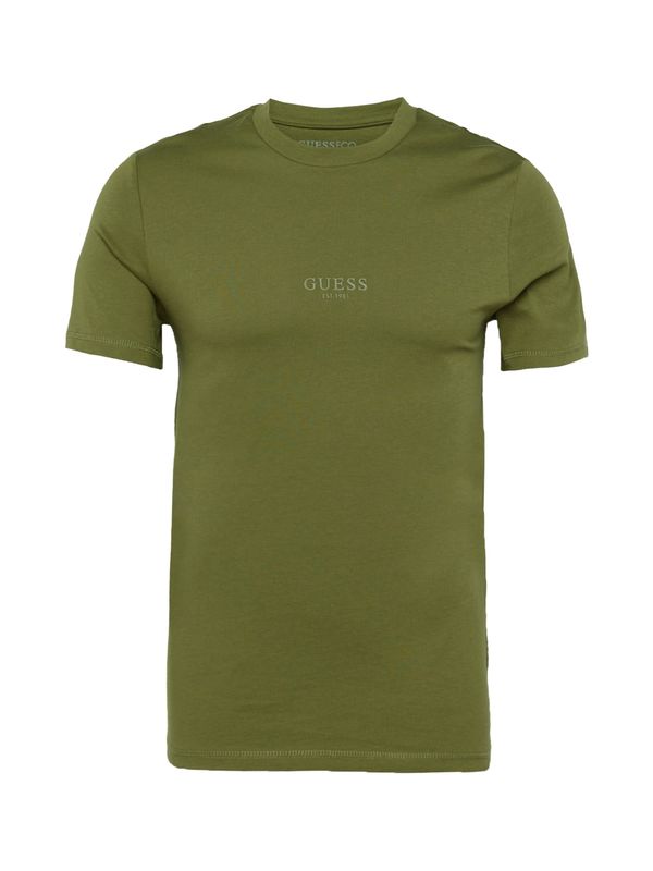 GUESS GUESS Тениска 'AIDY'  зелено / маслина