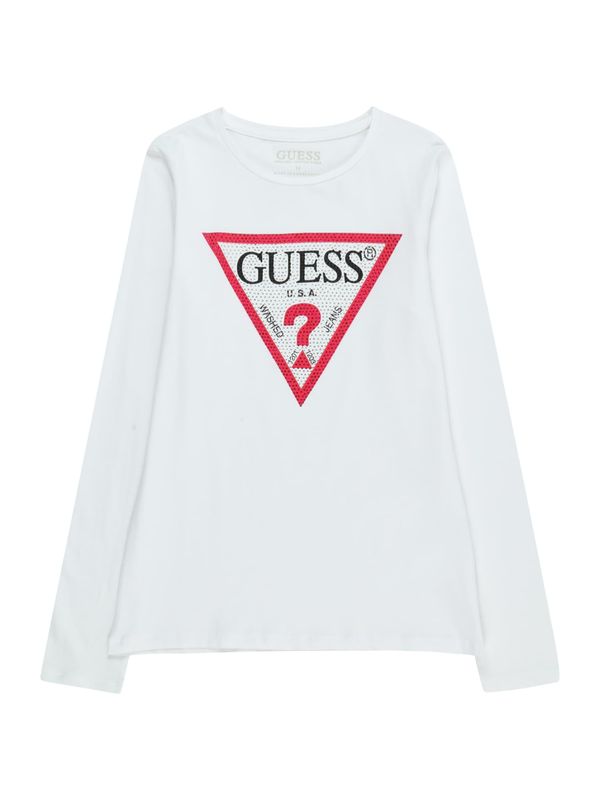 GUESS GUESS Тениска  червено / черно / бяло