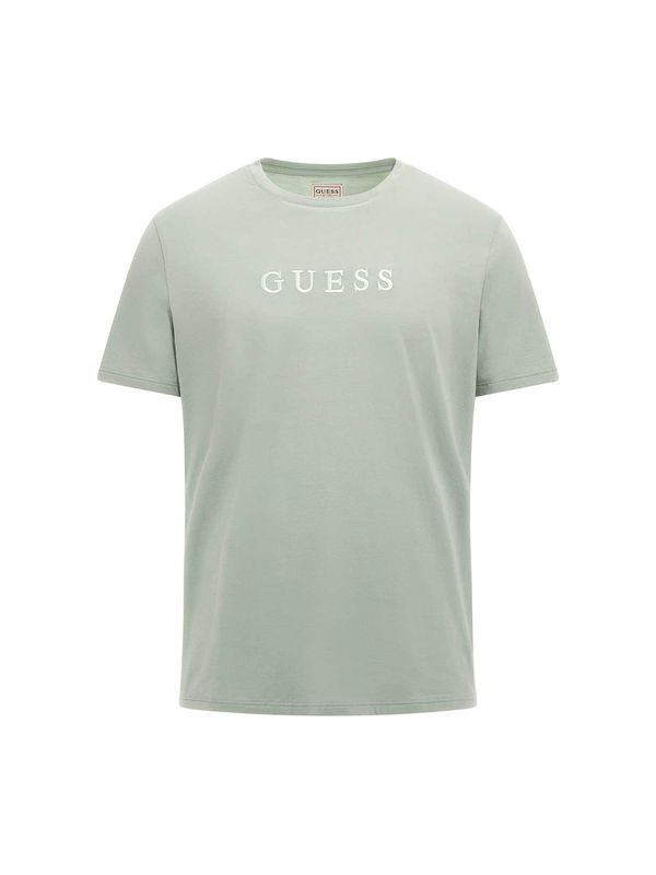 GUESS GUESS Тениска 'Classic'  каки / мента