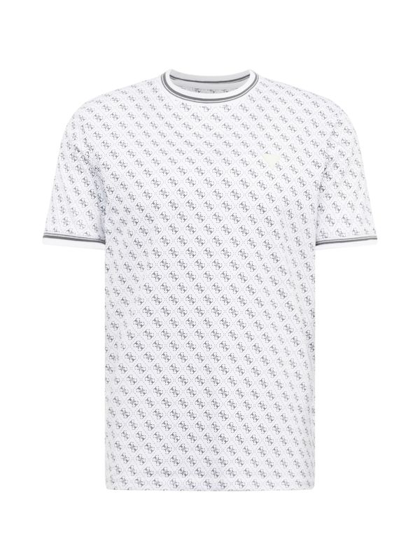 GUESS GUESS Тениска 'MARSHALL'  черно / бяло