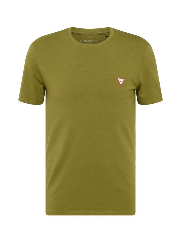 GUESS GUESS Тениска  маслина / червено / бяло