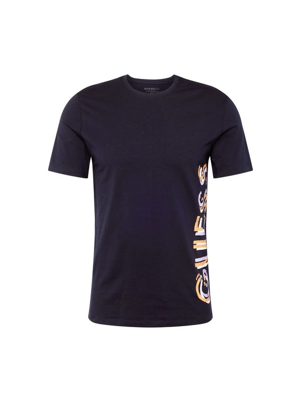 GUESS GUESS Тениска  морскосиньо / лилав / оранжево / бяло