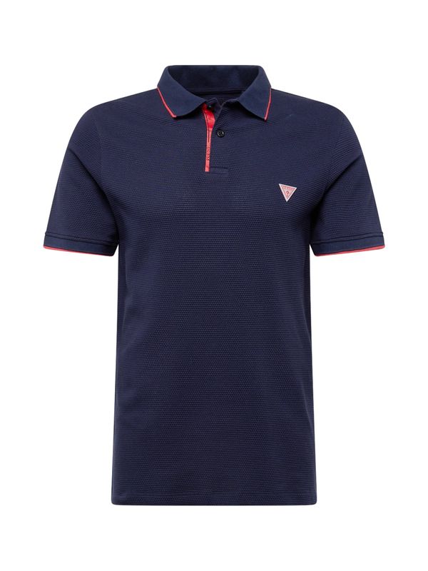 GUESS GUESS Тениска 'NEW TECH'  нейви синьо / червено