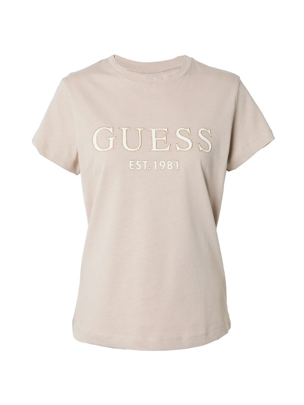 GUESS GUESS Тениска 'NYRA'  пудра / бяло