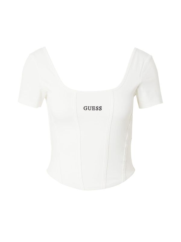 GUESS GUESS Тениска 'RUTH ACTIVE'  черно / бяло