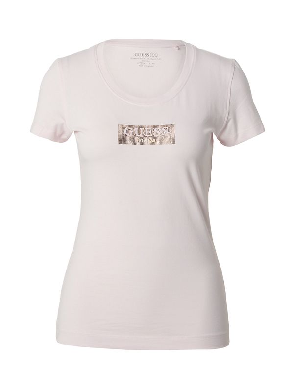 GUESS GUESS Тениска 'STUDS'  пастелно розово