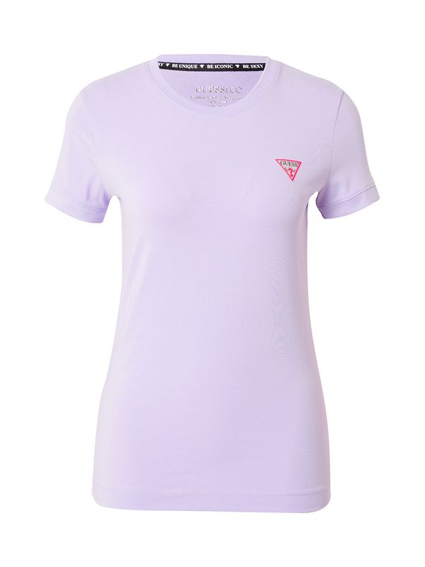 GUESS GUESS Тениска  светлолилаво / розово / черно / мръсно бяло