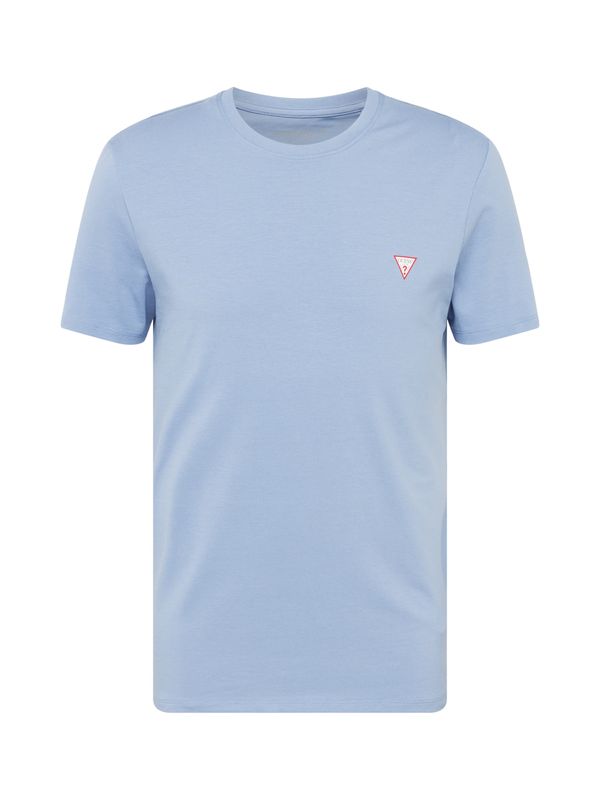 GUESS GUESS Тениска  светлосиньо / червено / бяло