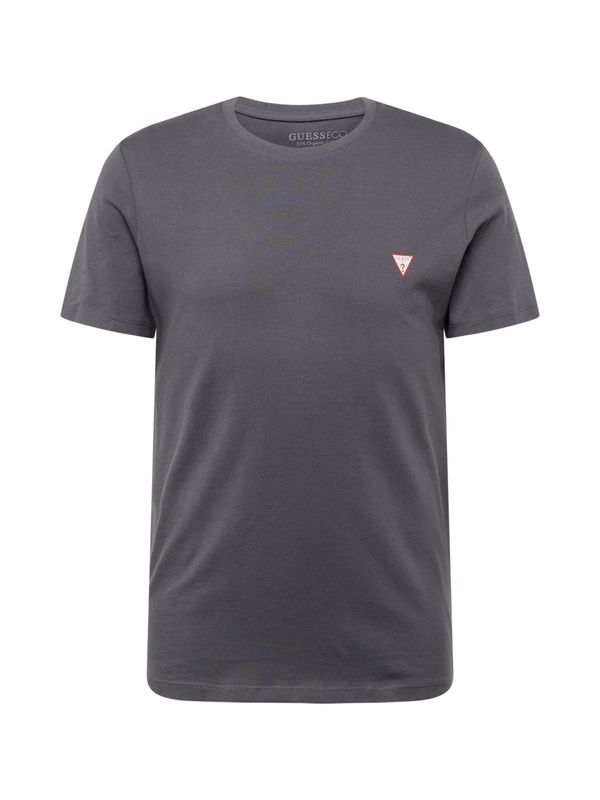 GUESS GUESS Тениска  тъмносиво / червено / бяло