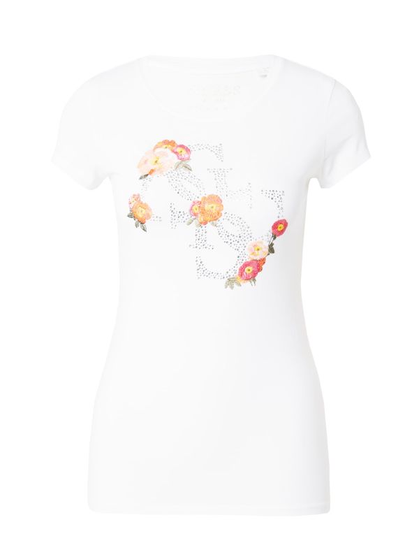 GUESS GUESS Тениска  зелено / оранжево / розово / бяло