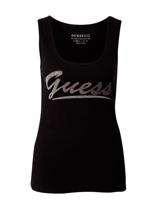 GUESS GUESS Топ  черно / сребърно
