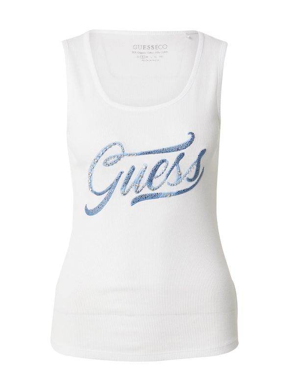 GUESS GUESS Топ  светлосиньо / бяло