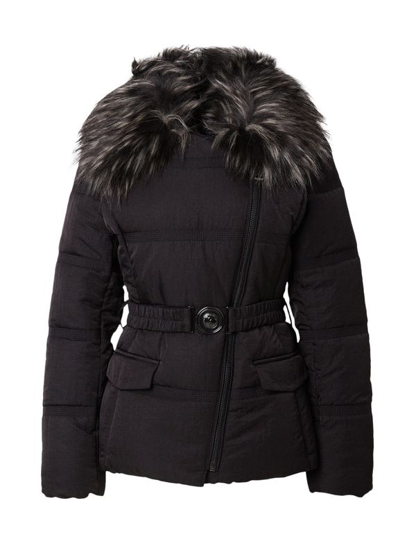 GUESS GUESS Зимно яке 'Marisol'  сиво / черно