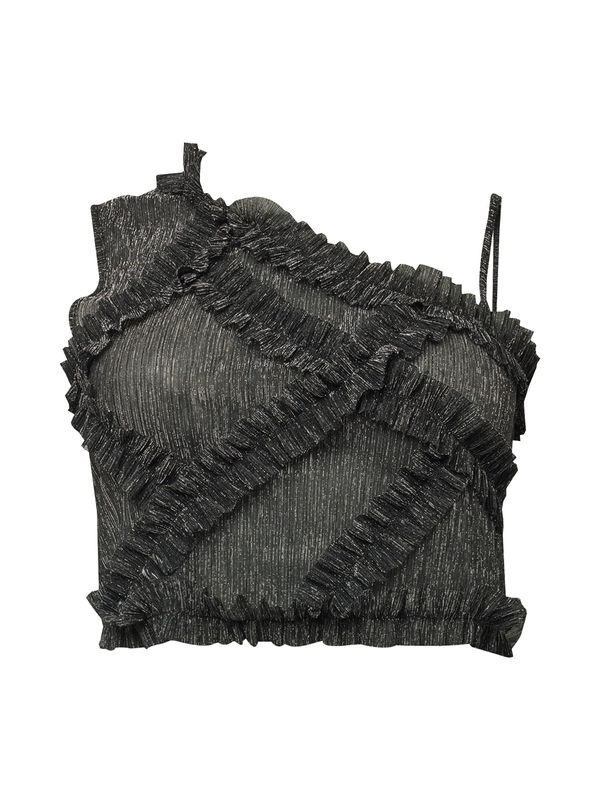 Guido Maria Kretschmer Curvy Guido Maria Kretschmer Curvy Блуза 'Mara'  черно / сребърно