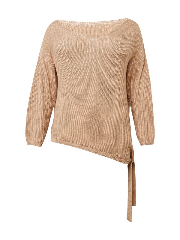 Guido Maria Kretschmer Curvy Guido Maria Kretschmer Curvy Пуловер 'Gusti jumper'  тъмнобежово