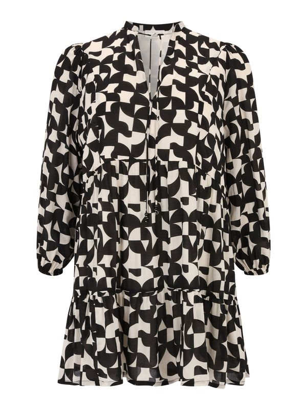 Guido Maria Kretschmer Curvy Guido Maria Kretschmer Curvy Рокля тип риза 'Charleen'  черно / бяло