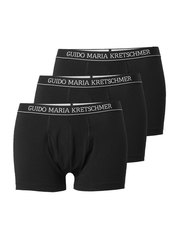 Guido Maria Kretschmer Men Guido Maria Kretschmer Men Боксерки 'Can'  черно / бяло