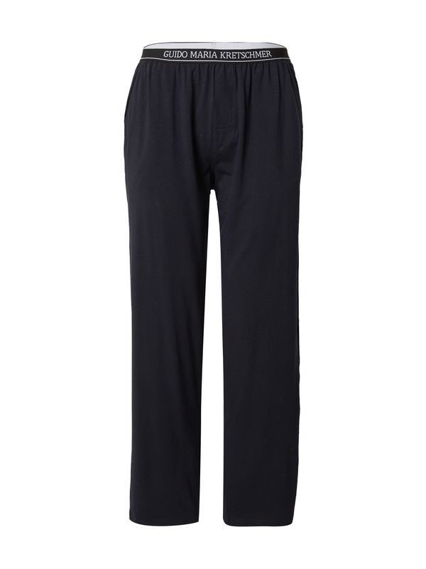 Guido Maria Kretschmer Men Guido Maria Kretschmer Men Дълъг мъжки клин 'Cedric'  нейви синьо / мръсно бяло