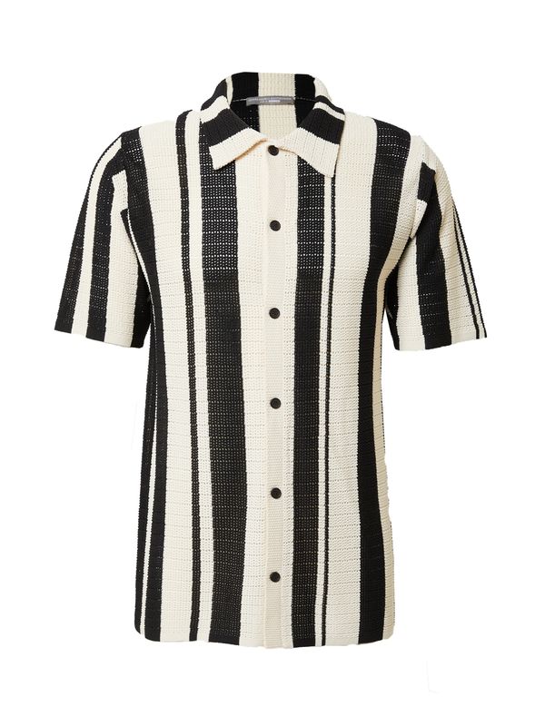 Guido Maria Kretschmer Men Guido Maria Kretschmer Men Тениска 'Lewis'  черно / бял памук