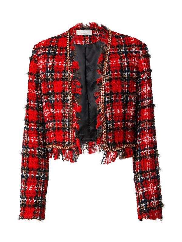 Guido Maria Kretschmer Women Guido Maria Kretschmer Women Блейзър 'Majella'  жълто / червено / черно / бяло