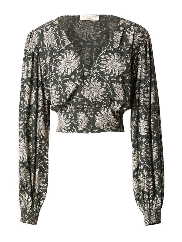 Guido Maria Kretschmer Women Guido Maria Kretschmer Women Блуза  бежово / зелено