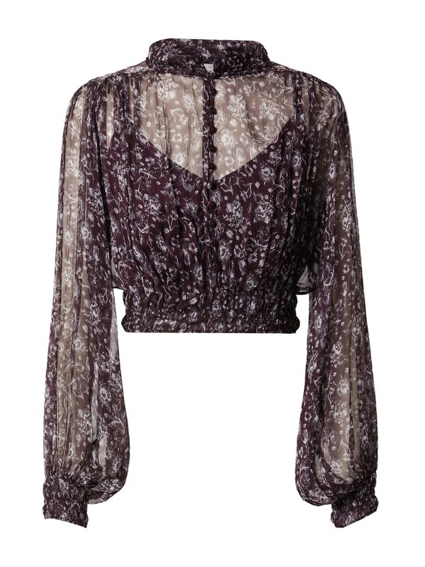 Guido Maria Kretschmer Women Guido Maria Kretschmer Women Блуза 'Lissey'  шоколад / бяло