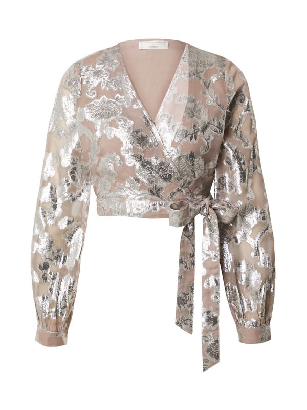 Guido Maria Kretschmer Women Guido Maria Kretschmer Women Блуза 'Polly'  бежово / сребърно