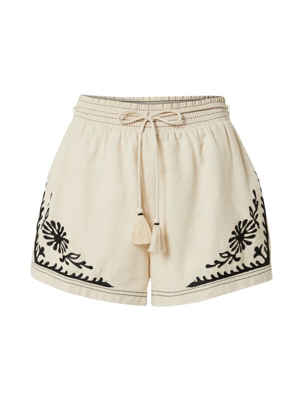 Guido Maria Kretschmer Women Guido Maria Kretschmer Women Панталон 'Cassia'  черно / естествено бяло