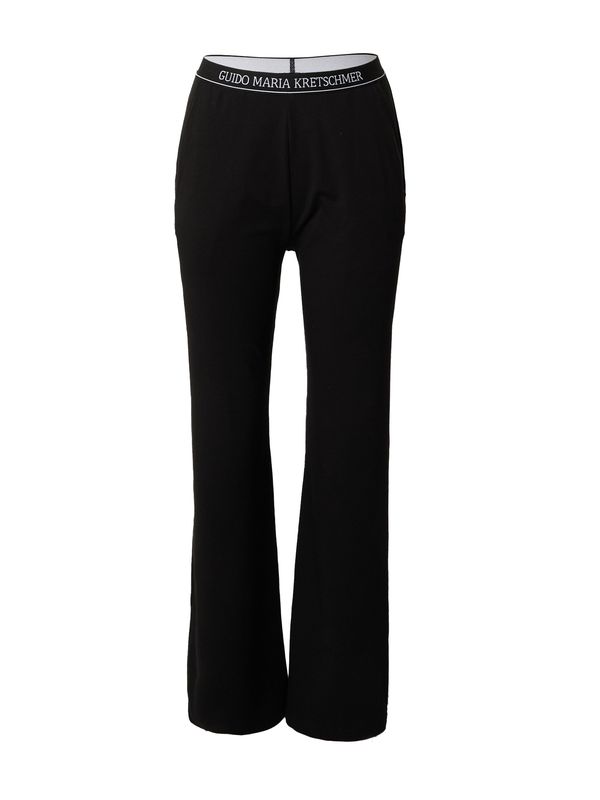 Guido Maria Kretschmer Women Guido Maria Kretschmer Women Панталон пижама  черно / мръсно бяло