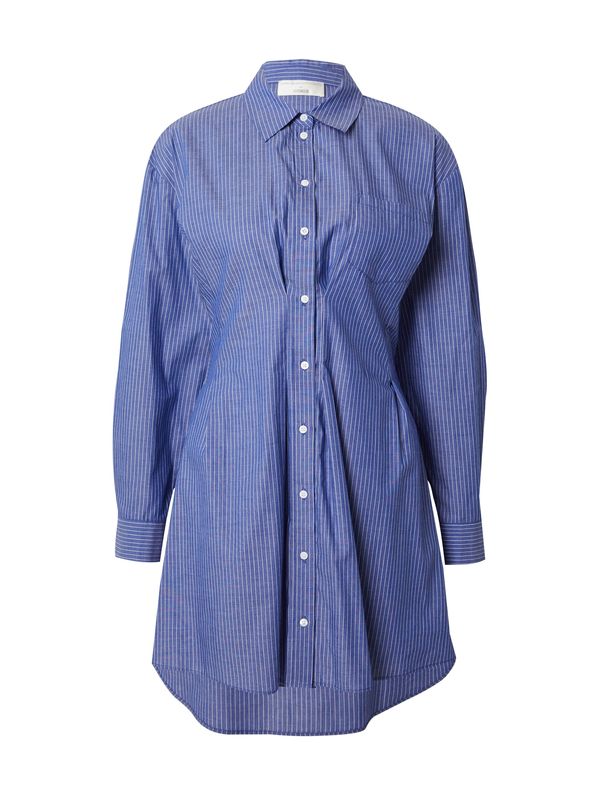 Guido Maria Kretschmer Women Guido Maria Kretschmer Women Рокля тип риза 'Nina'  синьо / бяло