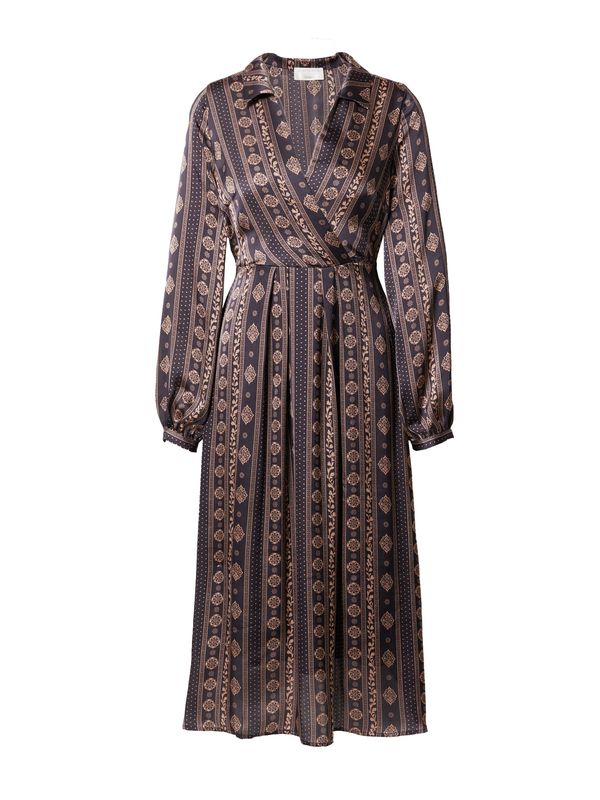 Guido Maria Kretschmer Women Guido Maria Kretschmer Women Рокля тип риза 'Silvia'  цвят "пясък" / нейви синьо