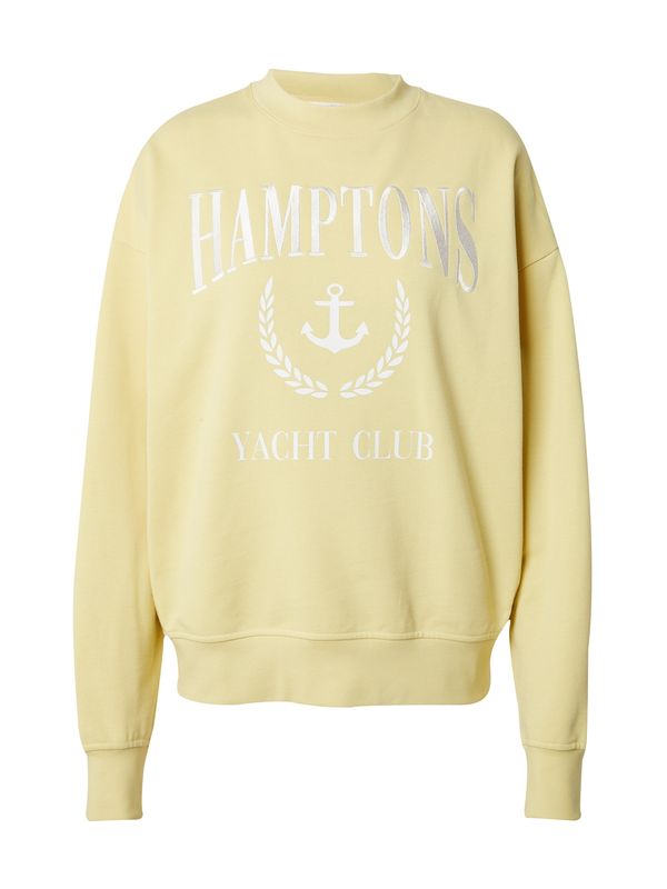 Guido Maria Kretschmer Women Guido Maria Kretschmer Women Суичър 'Christine'  жълто / сребърно