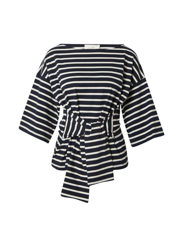 Guido Maria Kretschmer Women Guido Maria Kretschmer Women Тениска 'Dajana'  синьо / бяло