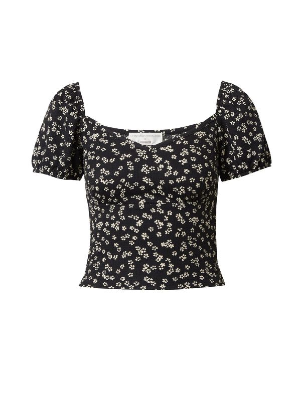 Guido Maria Kretschmer Women Guido Maria Kretschmer Women Тениска 'Georgia'  черно / бяло