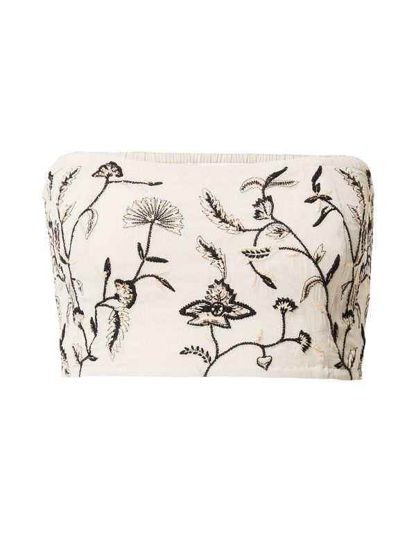 Guido Maria Kretschmer Women Guido Maria Kretschmer Women Топ  бежово / черно