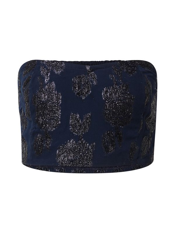 Guido Maria Kretschmer Women Guido Maria Kretschmer Women Топ 'Fabrice'  нейви синьо / черно