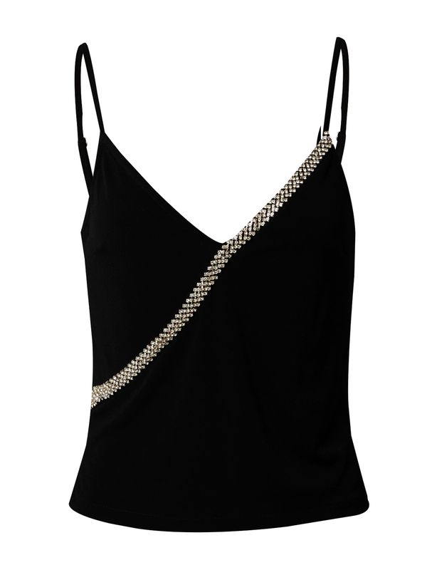 Guido Maria Kretschmer Women Guido Maria Kretschmer Women Топ 'Layla'  черно / сребърно