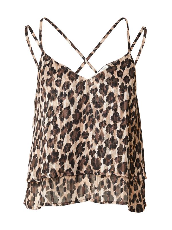 Guido Maria Kretschmer Women Guido Maria Kretschmer Women Топ ' Rana'  бежово / кафяво