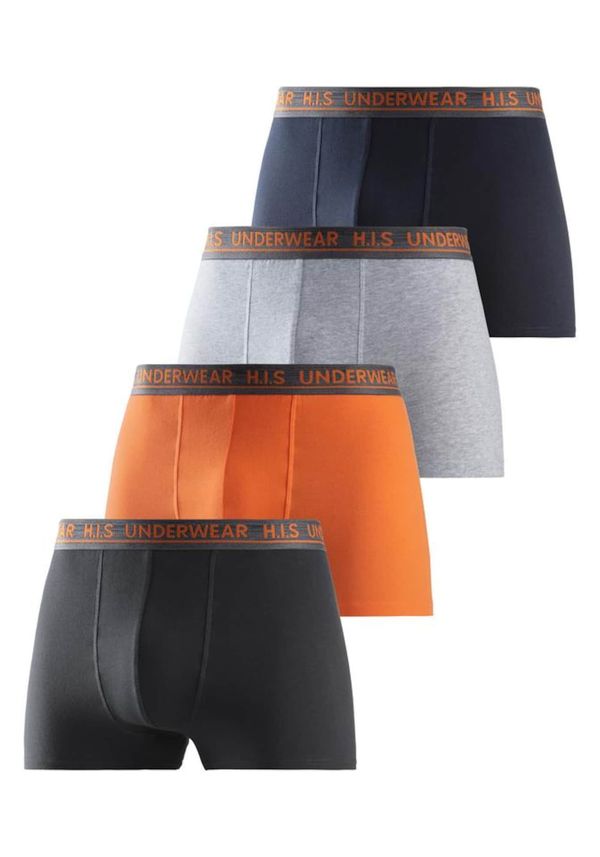 H.I.S H.I.S Боксерки  сиво / антрацитно черно / оранжево / черно