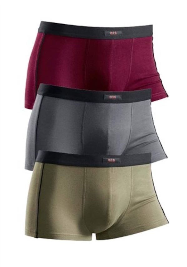 H.I.S H.I.S Боксерки  сиво / каки / червено