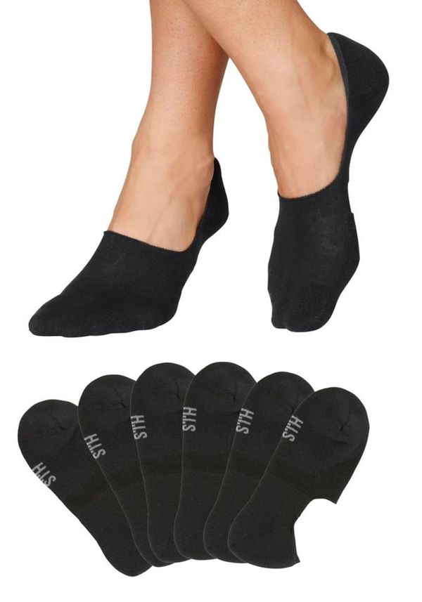 H.I.S H.I.S Дамски чорапи тип терлици  черно