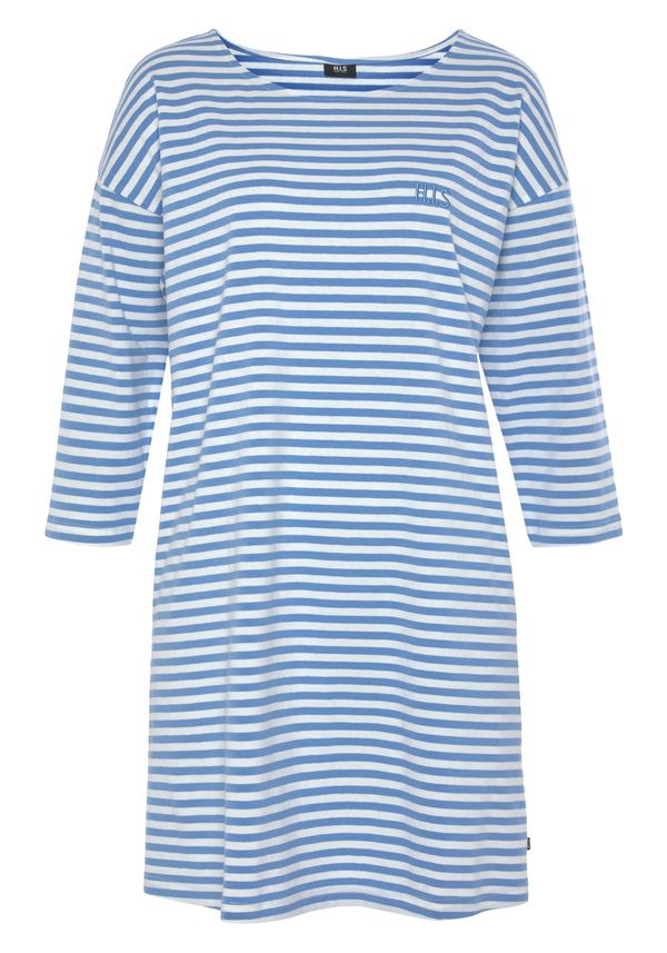 H.I.S H.I.S Нощница  синьо / бяло