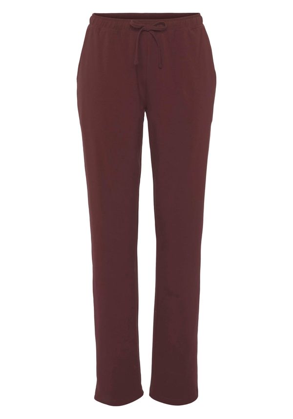 H.I.S H.I.S Пижама  бордо / бял памук