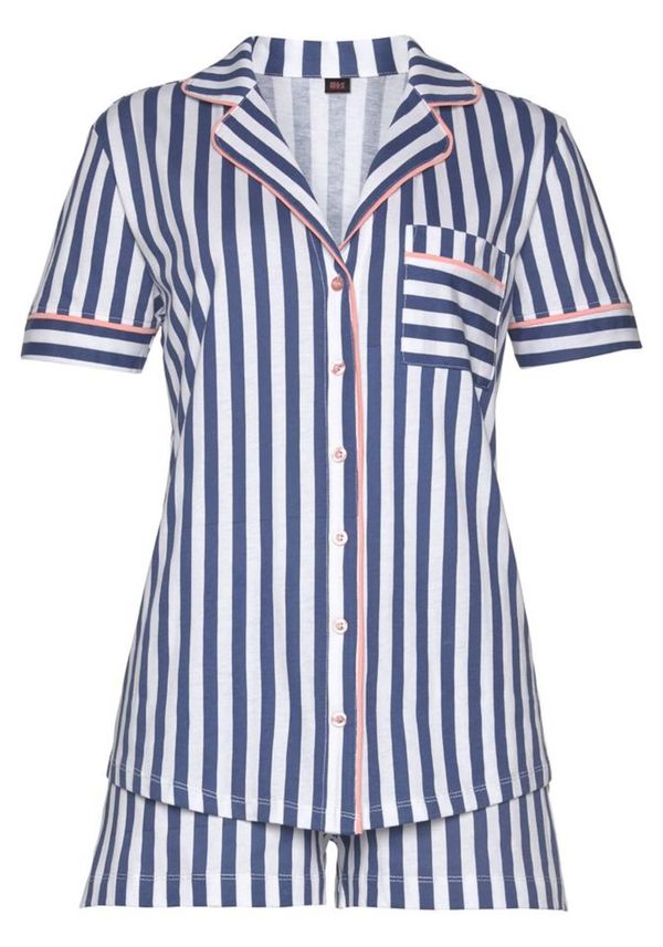 H.I.S H.I.S Шорти  нейви синьо / светлорозово / бяло