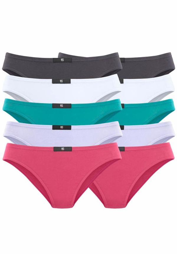 H.I.S H.I.S Слип  антрацитно черно / зелено / лилав / розово / бяло