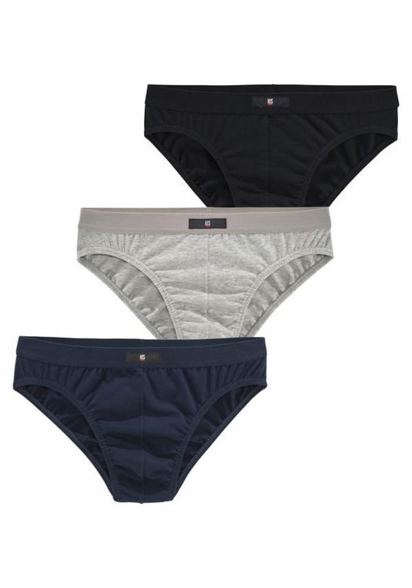 H.I.S H.I.S Слип  нейви синьо / сив меланж / черно